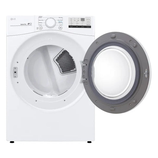 LG 7.4 cu ft. White Electric Dryer with Sensor Dry