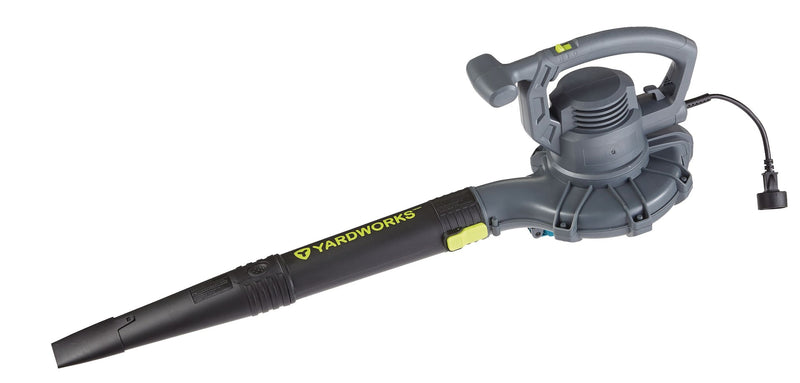 Yardworks 12 Amp 400CFM Electric Leaf Blower/Vacuum, Black